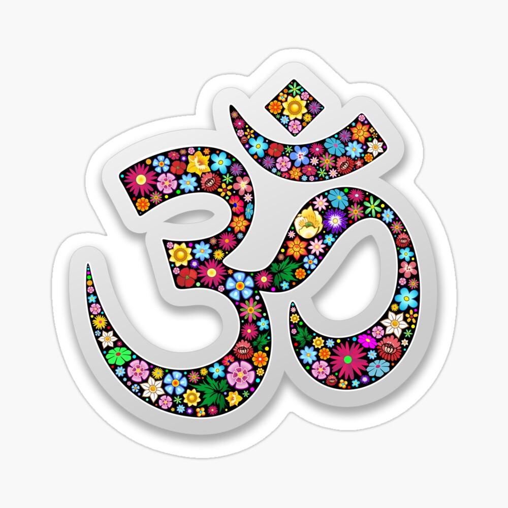 Namaste Floral Yoga Symbol Namaste Floral Yoga Symbol