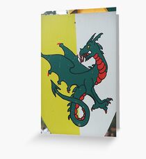 Green Dragon Greeting Card