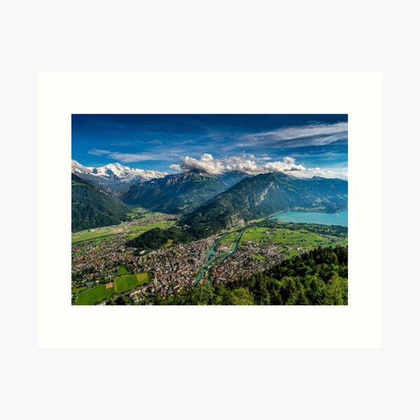 Item preview, Top of Interlaken view towards the Jungfrau Region designed and sold by CarltonLangton.