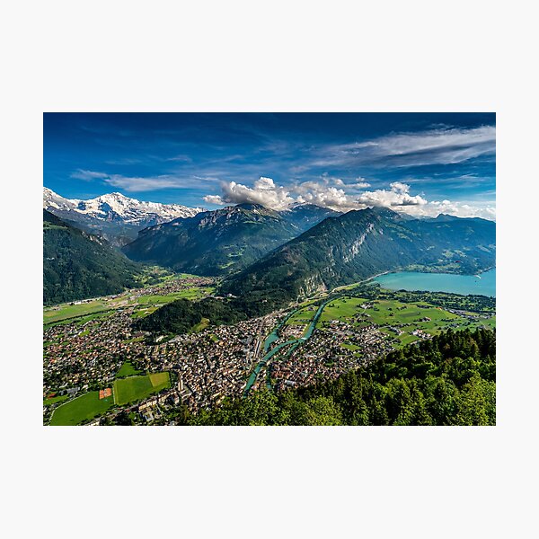 Item preview, Top of Interlaken view towards the Jungfrau Region designed and sold by CarltonLangton.