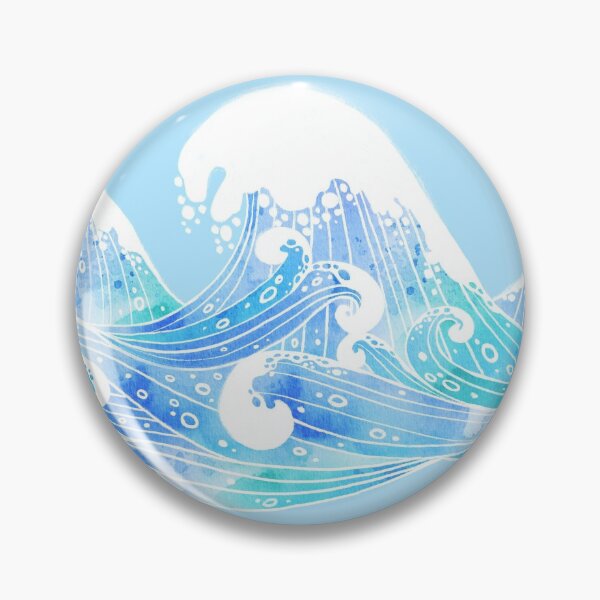 Item preview, Blue Watercolour Waves  designed and sold by KConfetti.