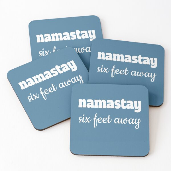 Item preview, Namastay Six Feet Away designed and sold by geoda.