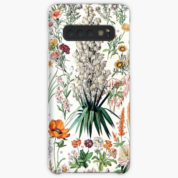 Adolphe Millot - Fleurs B - French vintage poster Samsung Galaxy Snap Case