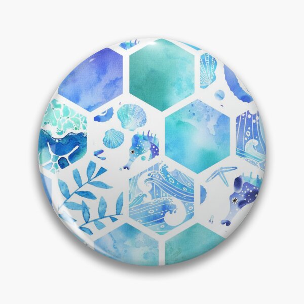 Item preview, Blue Ocean Mosaic Tiles designed and sold by KConfetti.