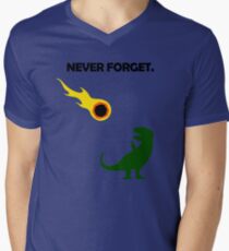 Never Forget (Dinosaurs) Men's V-Neck T-Shirt