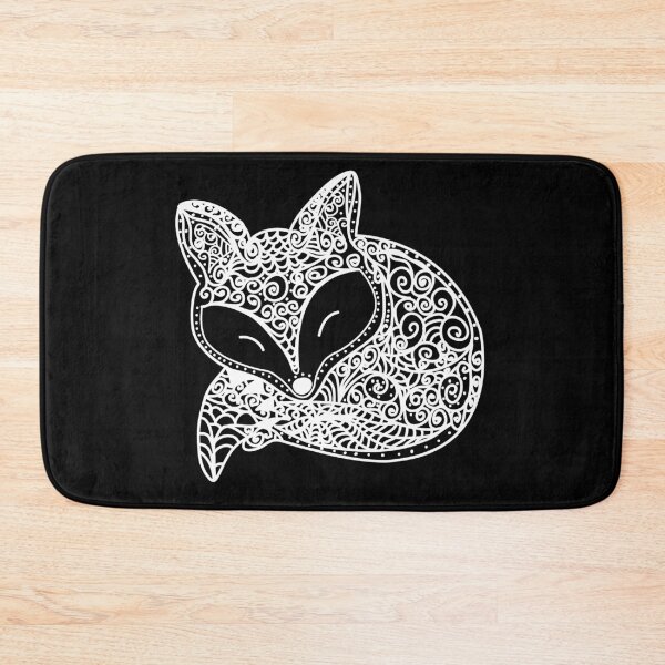 Item preview, Mandala Black and White Fox designed and sold by Arch4Design.