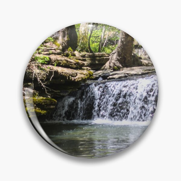 Item preview, WATERFALL AT NINE PENNY NATURE PRESERVE designed and sold by Pauline Evans.