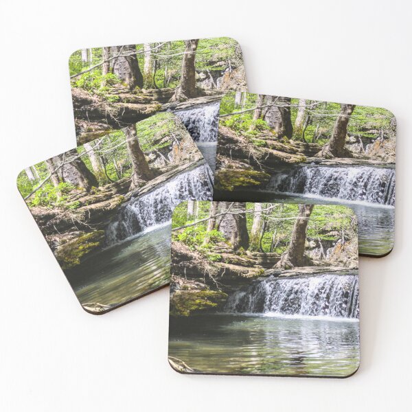 Item preview, WATERFALL AT NINE PENNY NATURE PRESERVE designed and sold by Pauline Evans.