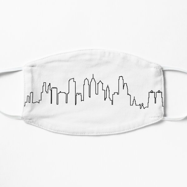 Philadelphia City Skyline Mask