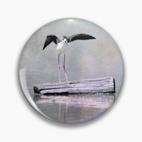 Item preview, Black-necked Stilt On A log designed and sold by CarolM.