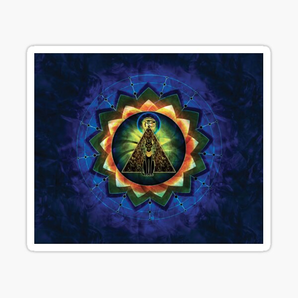 Sacred Egypt mandala Sticker