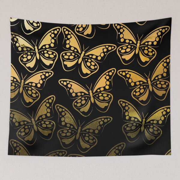 Item preview, Sunrise over jungle butterfly pattern designed and sold by Arch4Design.