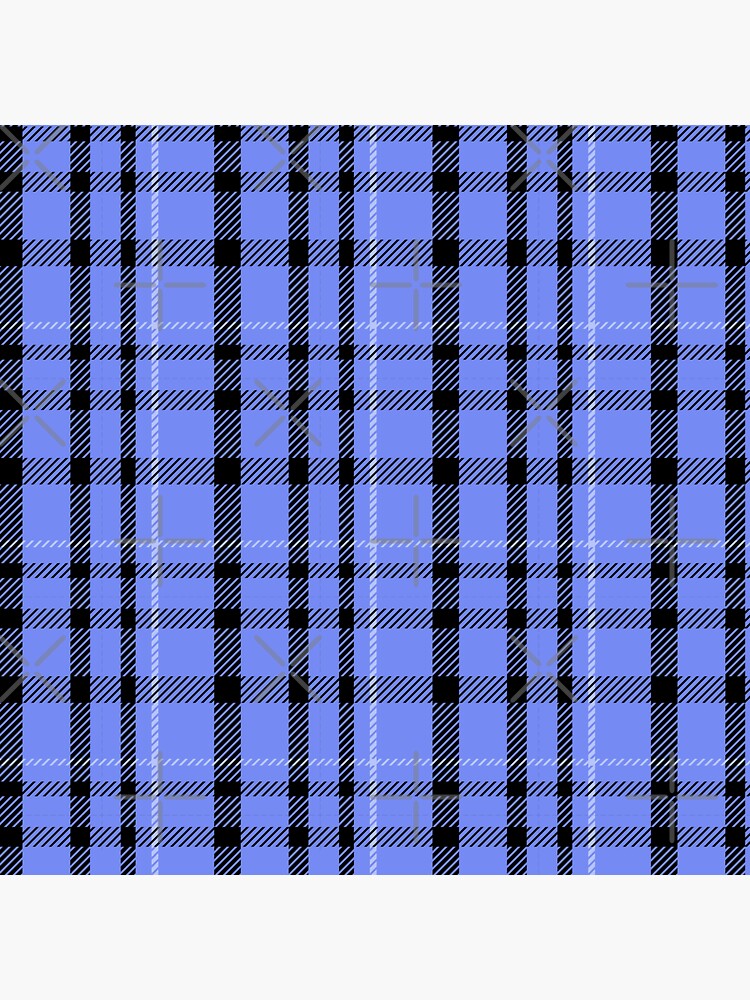 "Baby Blue Plaid" Sticker for Sale by eddyscanyon Redbubble