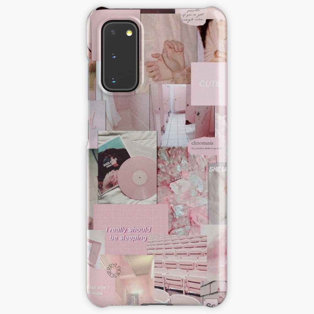 Soft Pink Aesthetic Collage Instagram Mood Board Theme Wallpaper Case Skin For Samsung Galaxy By Jeonqz Redbubble