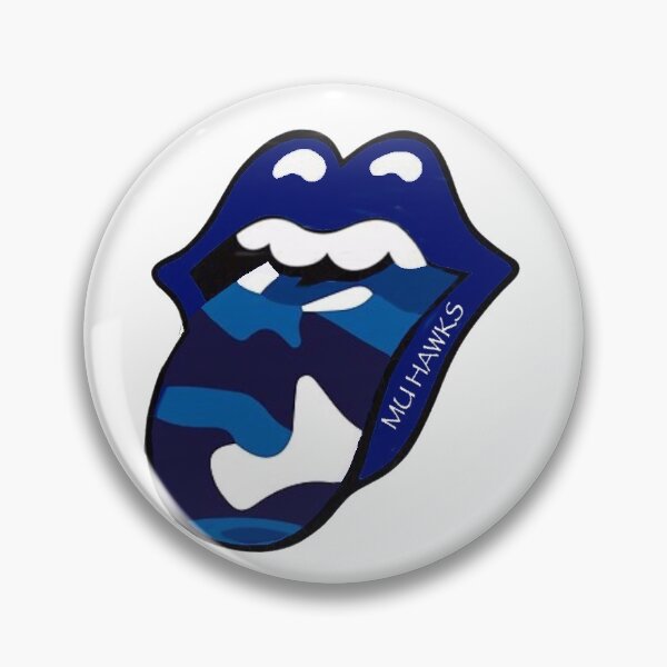 Item preview, Monmouth Hawks Camo Lips Sticker designed and sold by gabby219.