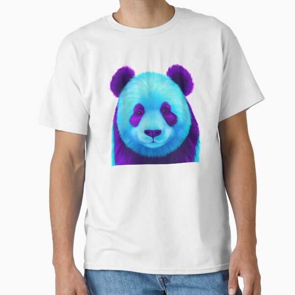 Blue and Purple Panda Classic T-Shirt