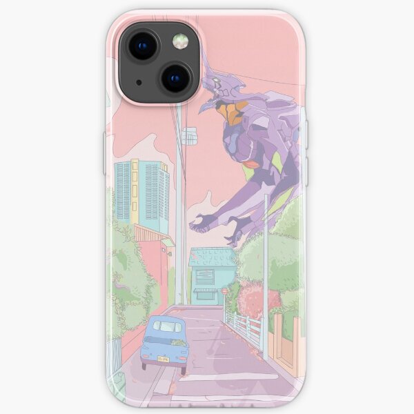 Pastel Neon Genesis Evangelion iPhone Soft Case