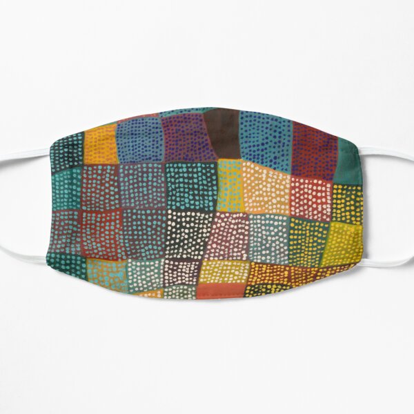 Dot Patchwork Landscape Flat Mask