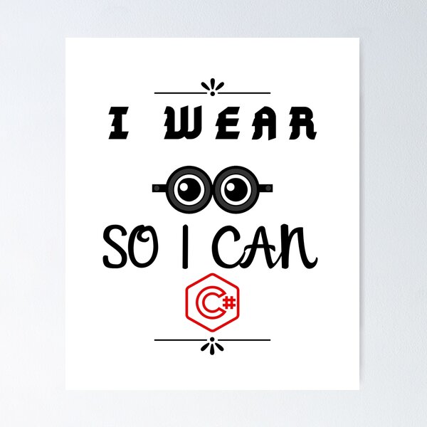 Artikel-Vorschau von Ich trage eine Brille, damit ich C # T-Shirt für Programmer Developer Geek T-Shirt kann, designt und verkauft von elmounir8.