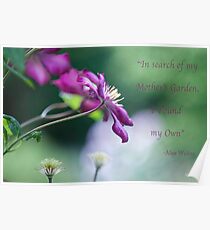 Mother's Garden Poster