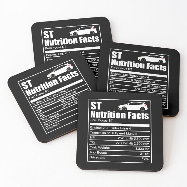 Item preview, Ford Fiesta ST Nutrition Facts Focus RS Wrc Rally Turbo Ken Block designed and sold by Shirt-Surf.