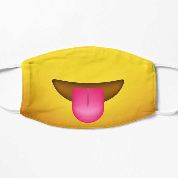 Emoji Face - Silly Tongue Out Face Masque sans plis