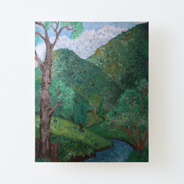 At the farm Canvas Mounted Print