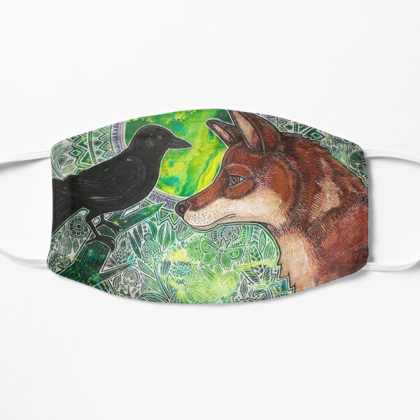 Fox and Crow Flat Mask