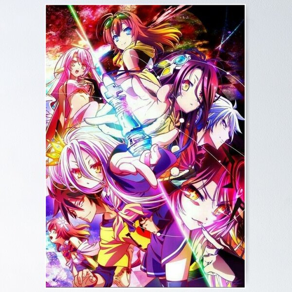 No Game No Life' Poster, picture, metal print, paint by Miss Diana