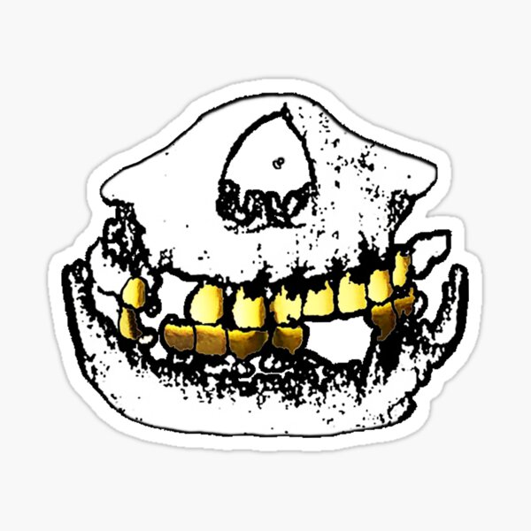 Item preview, Gold Fiend Grill designed and sold by DoctorSketch.