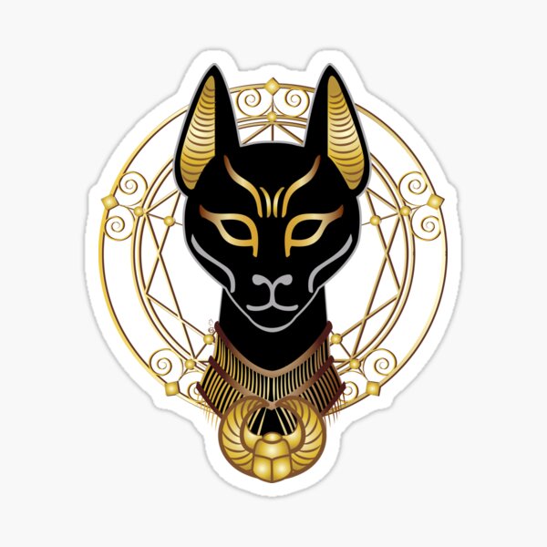 Golden Bastet Sticker