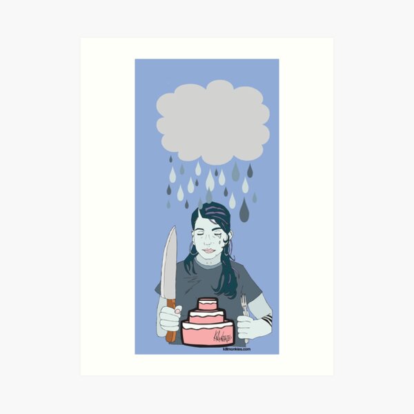 Someone Left Their Cake out in the Rain Art Print