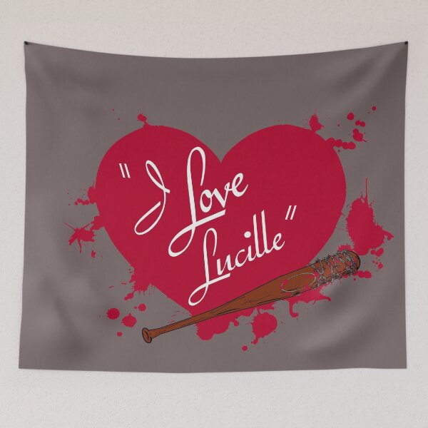 Item preview,  y ella tiene que golpear la cabeza de Glenn! ¡Oh, esa loca Lucille! designed and sold by MightyRain.