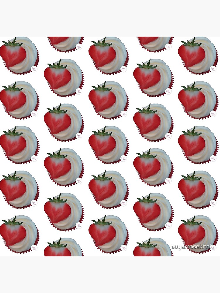 Strawberry and Vanilla Cupcake by sugarrosekitch