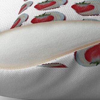 Alternate view of Strawberry and Vanilla Cupcake Throw Pillow
