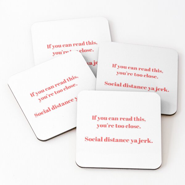 Item preview, If you can read this you're too close social distance ya jerk designed and sold by GroovySmolBean.