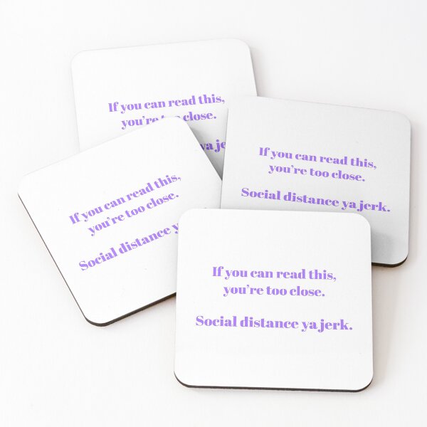 Item preview, If you can read this you're too close social distance ya jerk designed and sold by GroovySmolBean.