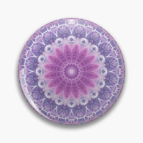 Item preview, Purple and Pink Fractal Mandala designed and sold by Kelly Dietrich Mandala & Fractal Art.