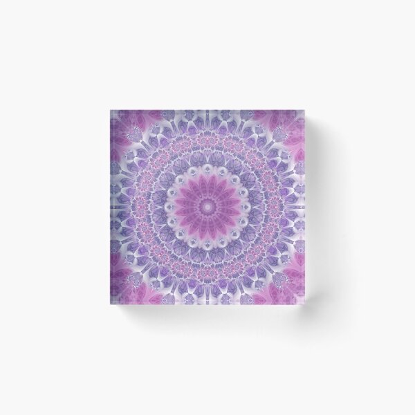 Item preview, Purple and Pink Fractal Mandala designed and sold by Kelly Dietrich Mandala & Fractal Art.