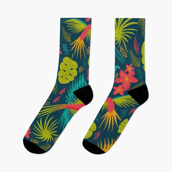 Item preview, Jungle Majesty Birds and Palms designed and sold by WarpedSpinster.
