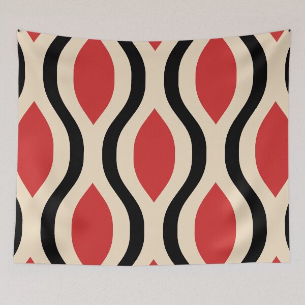 Item preview, Retro Mid Century Modern Ogee Pattern 293 designed and sold by tonymagnerart.