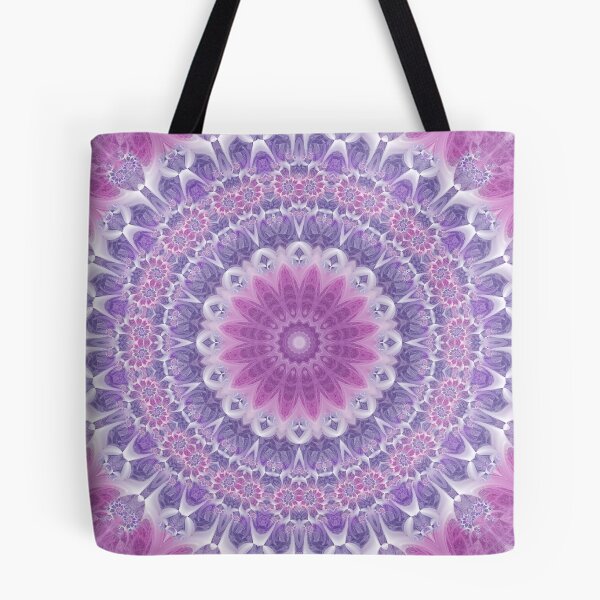 Item preview, Purple and Pink Fractal Mandala designed and sold by Kelly Dietrich Mandala & Fractal Art.