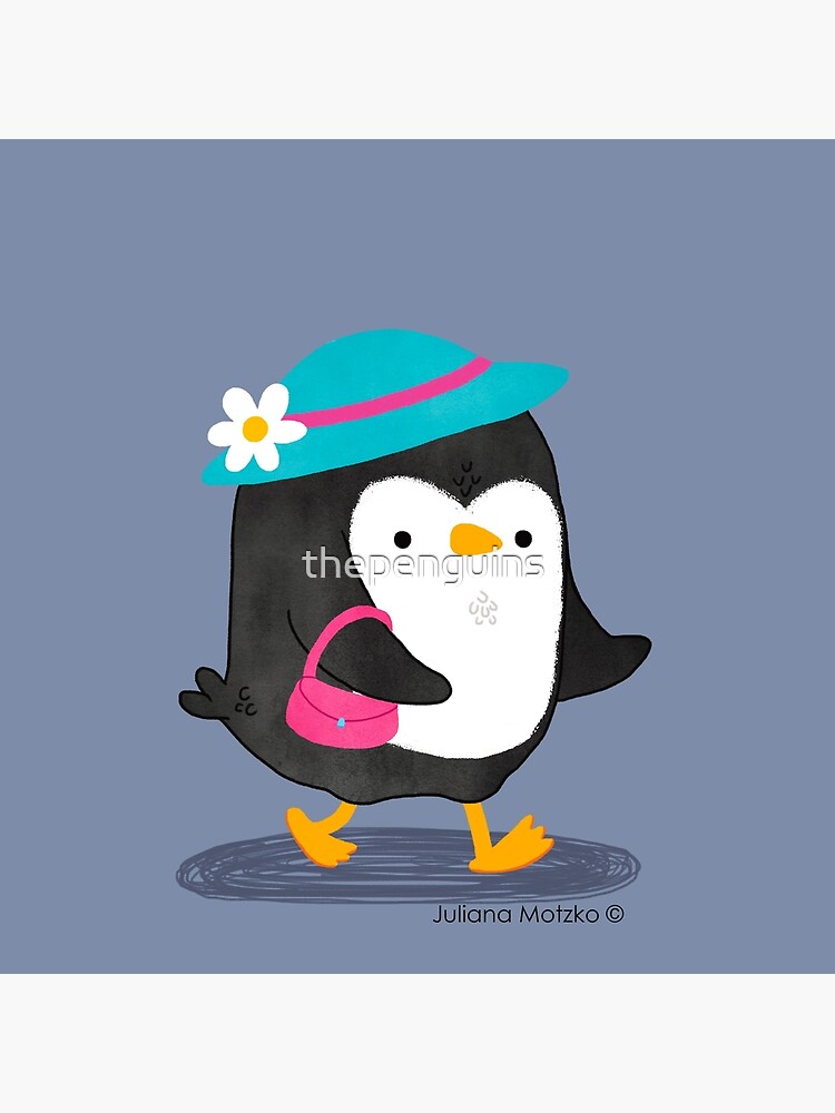 Daisy Penguin with purse and hat by thepenguins