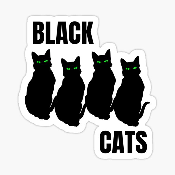 Black Cats Sticker