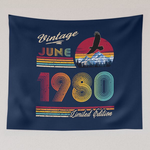 Item preview, Vintage June 1980 Birthday designed and sold by GreenSplash.