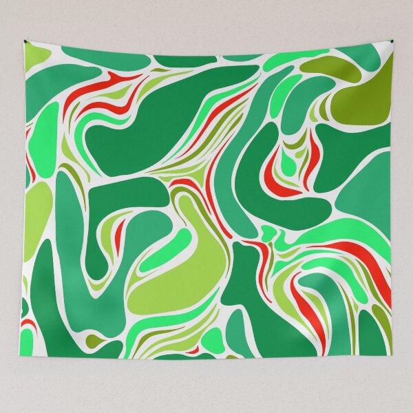 Item preview, Funky Green & Red Marble Pattern designed and sold by yougalore.