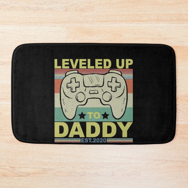 Item preview, daddy just got leveled up Retro vintage designed and sold by thehafdesigner.