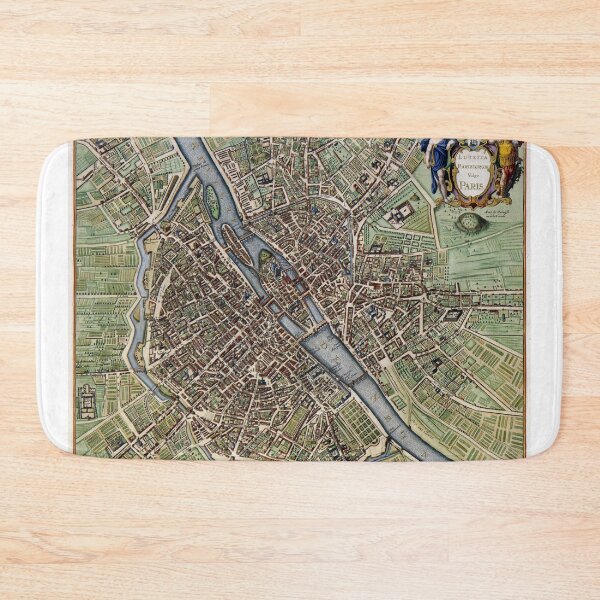 Item preview, Map of Paris (1600s) designed and sold by ArtHistorical.