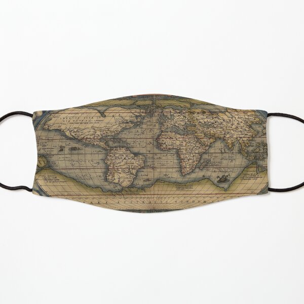 Ortelius World Map (1564) Kids Mask