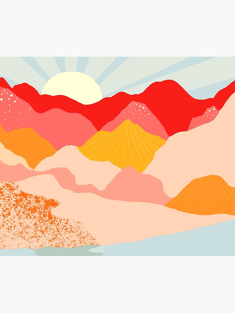 sunrise mountains by dansedelune